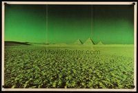 6z167 DARK SIDE OF THE MOON album insert '73 Pink Floyd, cool image of the pyramids!