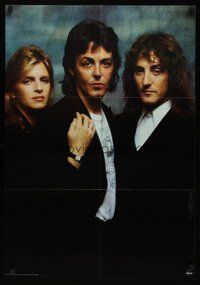 6z172 PAUL MCCARTNEY & WINGS two-sided album insert '78 cool image of McCartney, Denny Laine!