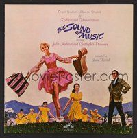 6z060 SOUND OF MUSIC music album insert '65 art of Julie Andrews & top cast by Howard Terpning!
