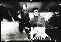6z584 GROUCHO MARX deluxe 9x13.25 still '60s great candid image of Eden Hartford & Marx at piano!
