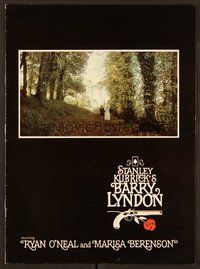 6z254 BARRY LYNDON program '75 Stanley Kubrick, Ryan O'Neal, historical romantic war melodrama!