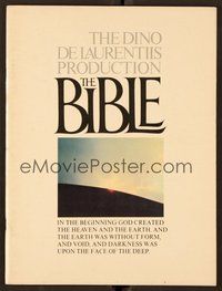 6z257 BIBLE program '67 La Bibbia, Huston as Noah, Stephen Boyd as Nimrod, Ava Gardner as Sarah