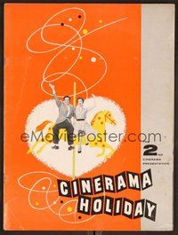 6z270 CINERAMA HOLIDAY program '55 cool images from documentary!