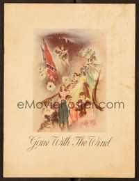 6z291 GONE WITH THE WIND program '39 many different images of Clark Gable & Vivien Leigh!