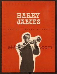 6z300 HARRY JAMES program '50s great images of famous trumpet player Harry James!