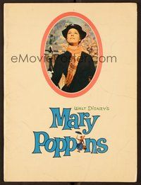 6z321 MARY POPPINS program '64 great cover image of Julie Andrews, Walt Disney's musical classic!
