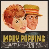 6z320 MARY POPPINS program '64 art of Julie Andrews & Dick Van Dyke in Disney's musical classic!