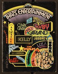 6z358 THAT'S ENTERTAINMENT program '74 classic MGM Hollywood scenes, it's a celebration!