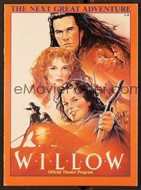 6z369 WILLOW program '88 images & art of Val Kilmer, Warwick Davis & pretty Joanne Whalley!