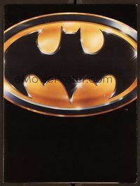 6z381 BATMAN promo brochure '89 Michael Keaton, Jack Nicholson, directed by Tim Burton!