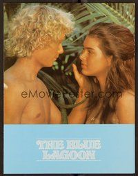 6z389 BLUE LAGOON promo brochure '80 sexy young Brooke Shields & Christopher Atkins!