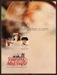 6z406 DRIVING MISS DAISY promo brochure '89 Morgan Freeman & Jessica Tandy, Dan Aykroyd!
