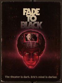 6z417 FADE TO BLACK promo brochure '80 Dennis Christopher lives AND kills for the movies!