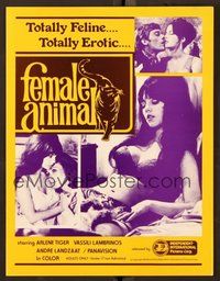 6z423 FEMALE ANIMAL promo brochure R83 La Mujer Del Gato, sexy images!