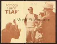 6z425 FLAP promo brochure '70 wacky image of Native American Anthony Quinn!