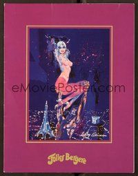 6z427 FOLIES-BERGERE promo brochure '70s great artwork of sexy showgirls!