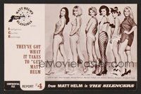 6z483 SILENCERS promo brochure '66 sexy Slaygirls, Mary Mangler, Margie Nelson, Marilyn Tindall!