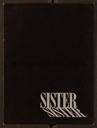 6z484 SISTER SISTER promo brochure '87 Jennifer Jason Leigh, Eric Stoltz!
