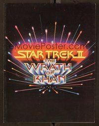 6z487 STAR TREK II promo brochure '82 The Wrath of Khan, Leonard Nimoy, William Shatner, sequel!