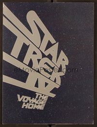6z489 STAR TREK IV advance promo brochure '86 Leonard Nimoy, William Shatner, DeForest Kelley!