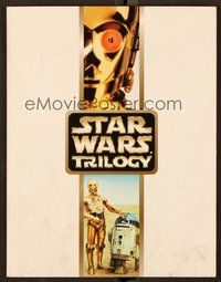 6z491 STAR WARS TRILOGY video promo brochure '00 Mark Hamill, Harrison Ford, Carrie Fisher!