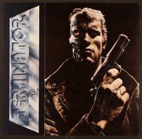 6z496 TERMINATOR promo brochure '84 cool totally different art of cyborg Arnold Schwarzenegger!