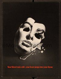6z500 TOO SCARED TO SCREAM promo brochure '84 Mike Connors, Anne Archer, creepy images!