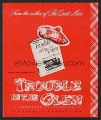 6z506 TROUBLE IN THE GLEN promo brochure '54 Orson Welles & Margaret Lockwood in Scotland!
