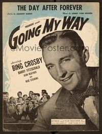 6z769 GOING MY WAY sheet music '44 Bing Crosby, The Day after Forever!