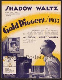 6z770 GOLD DIGGERS OF 1933 sheet music '33 Joan Blondell, Warren William!