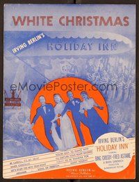 6z797 HOLIDAY INN sheet music '42 Fred Astaire, Crosby, Reynolds, Irving Berlin, White Christmas!