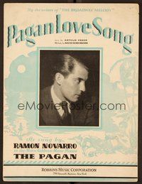 6z864 PAGAN sheet music '29 Ramon Novarro, Pagan Love Song!