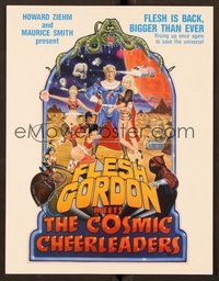 6z144 FLESH GORDON MEETS THE COSMIC CHEERLEADERS trade ad '89 sequel to outrageous cult classic!