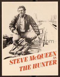 6z147 HUNTER trade ad '80 great image of bounty hunter Steve McQueen!