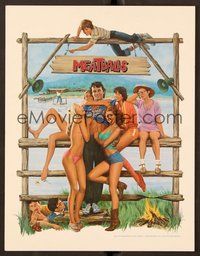 6z152 MEATBALLS trade ad '79 Ivan Reitman, artwork of Bill Murray & sexy babes by Morgan Kane!