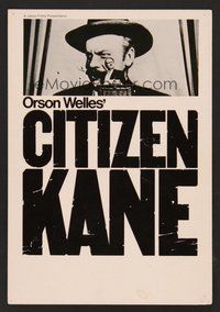 6z106 CITIZEN KANE 9x13 special poster R60s some called Welles a hero, others called him a heel!