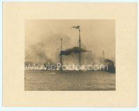 6z528 BEN-HUR deluxe 11x14 still '25 cool image of burning and sinking warship!