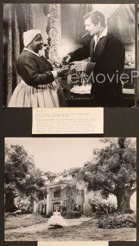 6z579 GONE WITH THE WIND 4 11x14 stills R60s Clark Gable, Vivien Leigh, Howard, all-time classic!