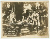 6z590 IRON CROWN Spanish/U.S. deluxe 11x14 still '41 great image of couple in peril from Italian fantasy!