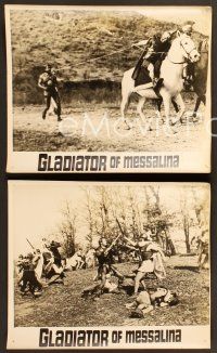 6z617 MESSALINA VS. THE SON OF HERCULES 9 10x11.75 stills '64 Umberto Lenzi L'ultimo gladiatore!