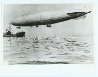 6z669 ZEPPELIN deluxe 11x14 still '71 cool image of dirigible moored on ship at sea!