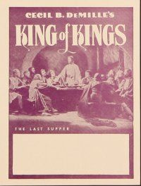 6z221 KING OF KINGS herald R60s Cecil B. DeMille epic, H.B. Warner as Jesus Christ!