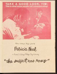6z242 SUBJECT WAS ROSES herald '68 Martin Sheen, Patricia Neal, Jack Albertson!