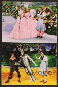 6z004 WIZARD OF OZ set of 5 9x12 color litho prints R98 Victor Fleming, Judy Garland all-time classic!