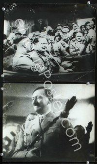 6z616 MEIN KAMPF 3 9.5x11.5 stills '60 terrifying rise and ruin of Hitler from secret German files!