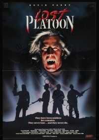 6z455 LOST PLATOON video promo brochure '91 vampire soldiers, undead war thriller!