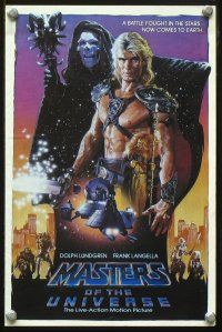 6z464 MASTERS OF THE UNIVERSE promo brochure '87 Dolph Lundgren, He-Man!