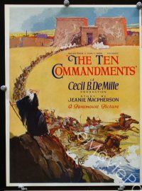 6z157 TEN COMMANDMENTS 2pcs trade ad '23 Cecil B. DeMille epic, really cool artwork!