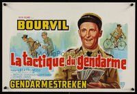 7a657 LE ROI PANDORE Belgian '50 Andre Berthomieu, wacky art of Bourvil counting money!