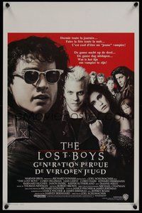 7a662 LOST BOYS Belgian '87 teen vampire Kiefer Sutherland, directed by Joel Schumacher!